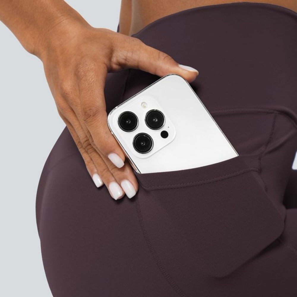 Halara Softlyzero Crossover Pocket Plain Leggings… - image 4